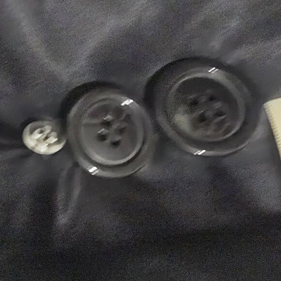 St Johns Bay Wool Cashmere Pea Coat Double Breasted Charcoal Petite Med - Picture 8 of 8